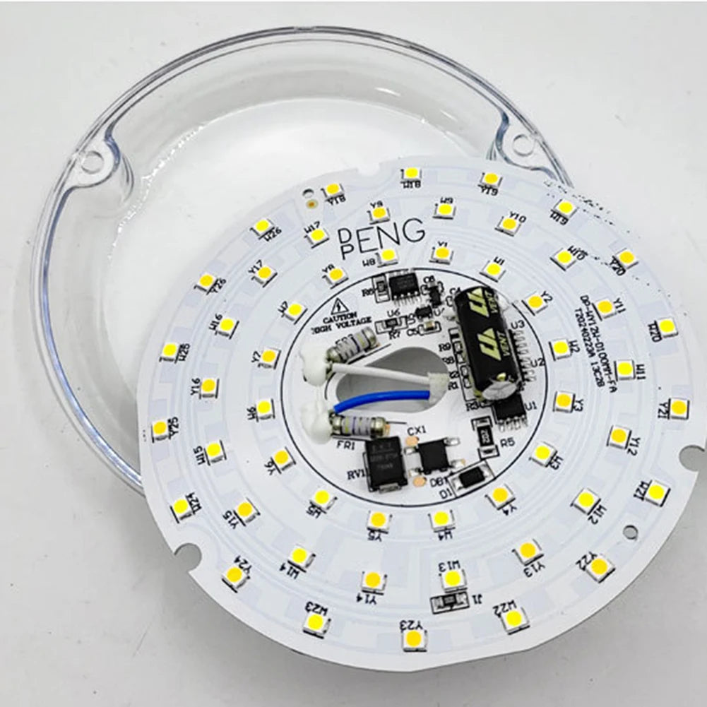 LED Ring Panel Circle Light AC 110V/220V 15/18/24W Replacement Round Ceiling Board Circular Lamp Board Ceiling Fan LED Module
