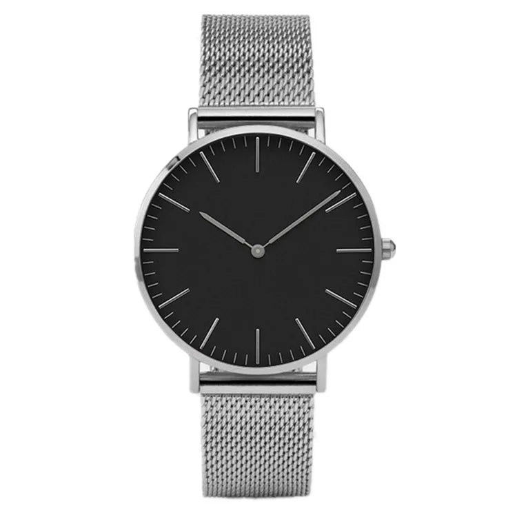 Ultra-thin Fashion Watch Women Luxury Metal Mesh Belt Ladies Quartz Wristwatches Minimalist Elegant Woman Watches reloj mujer