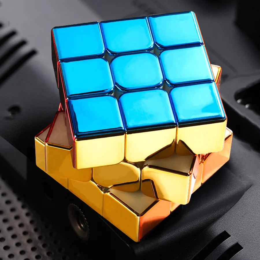 Shengshou Plating 3x3x3 Magnetic Magic Cube Professional Speed Puzzle Cubo Magico Educational Toy Games Birthday Christmas Gifts