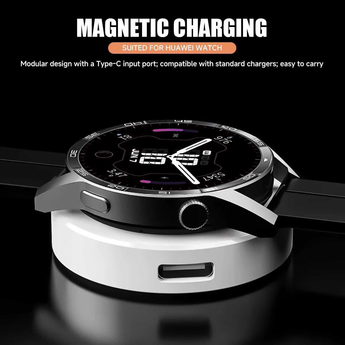 Wireless Integrated Charger for Huawei Watch 5 4 3 D Ultimate Buds GT6 GT5 GT4 GT3 GT2 Pro ECG GT Cyber Runner 2022