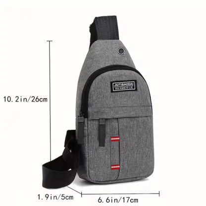 Adjustable chest bag for both men and women, one shoulder diagonal cross single shoulder bag, Oxford cloth chest bag