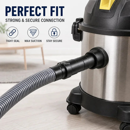 Airtight Universal Vacuum Hose Adapter 50-23mm Efficient Dust Collection Reducer Set for Power Tool Workshop Dust Free