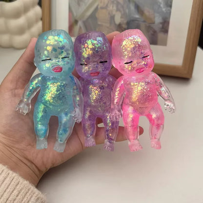 Squishy Maltose Sugar Baby Squeeze Toy Baby Stretchable Slow Rising Fidget Toy for Adults Stress Anxiety Relief Gifts Home Decor