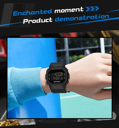 SANDA Fashion Top Brand G Style Digital Men's Watch Luxury Military Sport Waterproof Alarm Stopwatch Clock Men Relogio Masculino