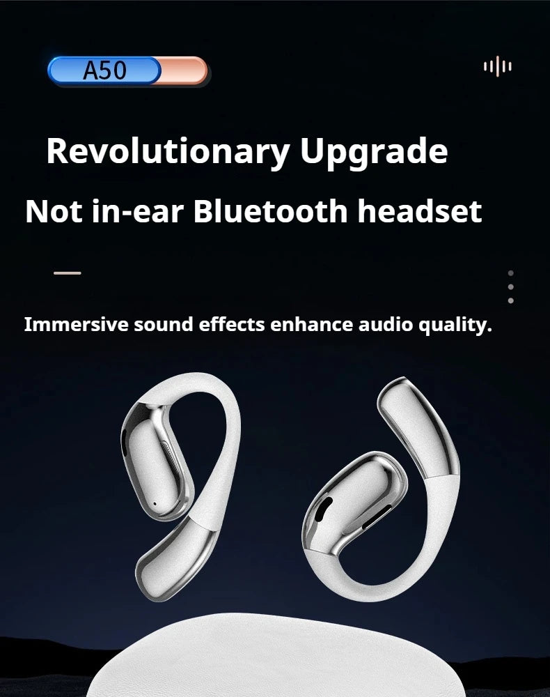 A50 AI Real Time Translation Earbuds 164 Languages Bluetooth 6.0 Wireless Smart Touch Control Clear Call Headphones