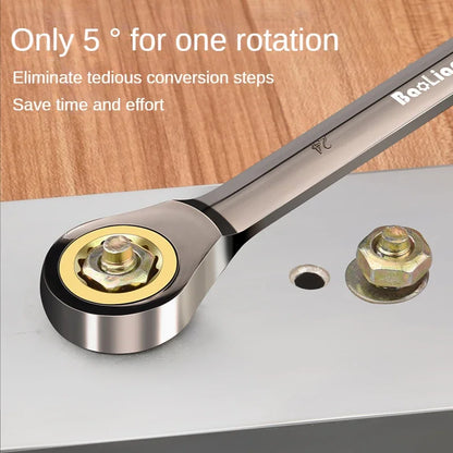 Universal Adjustable Torx Wrench 8-22mm Ratchet Spanner for Bicycle Motorcycle Car Repair Mechanical Tool