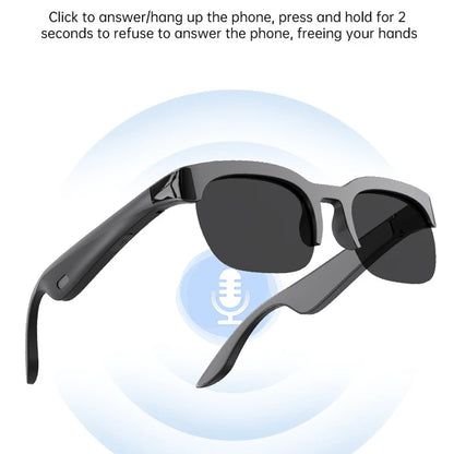 Lenovo XG89 AI Smart Translator Sunglasses Bluetooth 110+ Languages UV400 Real-time Translation Hands-free Calls Travel