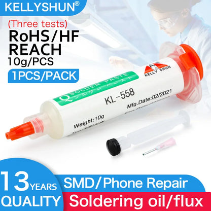 KELLYSHUN Soldering Flux for Welding SMD Desoldering Tin Soldering Paste, BGA Flux, No-Clean Soldering Oil