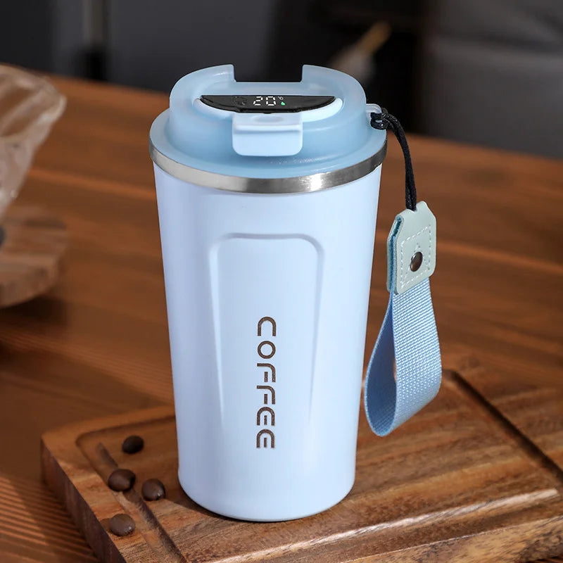 510ML Intelligent LED Temperature Display Stainless Steel Coffee Cup Temperature Measure Insulation Outdoor Car Portable Cup