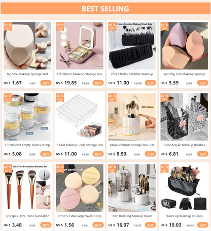 1/2Pcs Extra Large Makeup Sponge Foundation Cosmetic Puff Dual Use Soft Powder Puffs Concealer Beauty Sponge Blender Makeup Puff