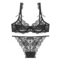Romantic Atmosphere Lace Minimizer Bra Ultra Thin Sponge Free Wirefree Women Seamless Full Coverage Bust Push Up Set BANERDANNI