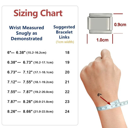 Fashion Women Men Gold Color Heart Butterfly Flower Italian Charm Link Fit 9mm Stainless Steel Bracelet DIY Jewelry