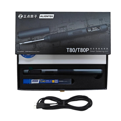 ALIENTEK T80P Soldering Iron Electric 100W Adjustable Digital Display Automatic Sleep PCB Precision Soldering Iron Repair Tool