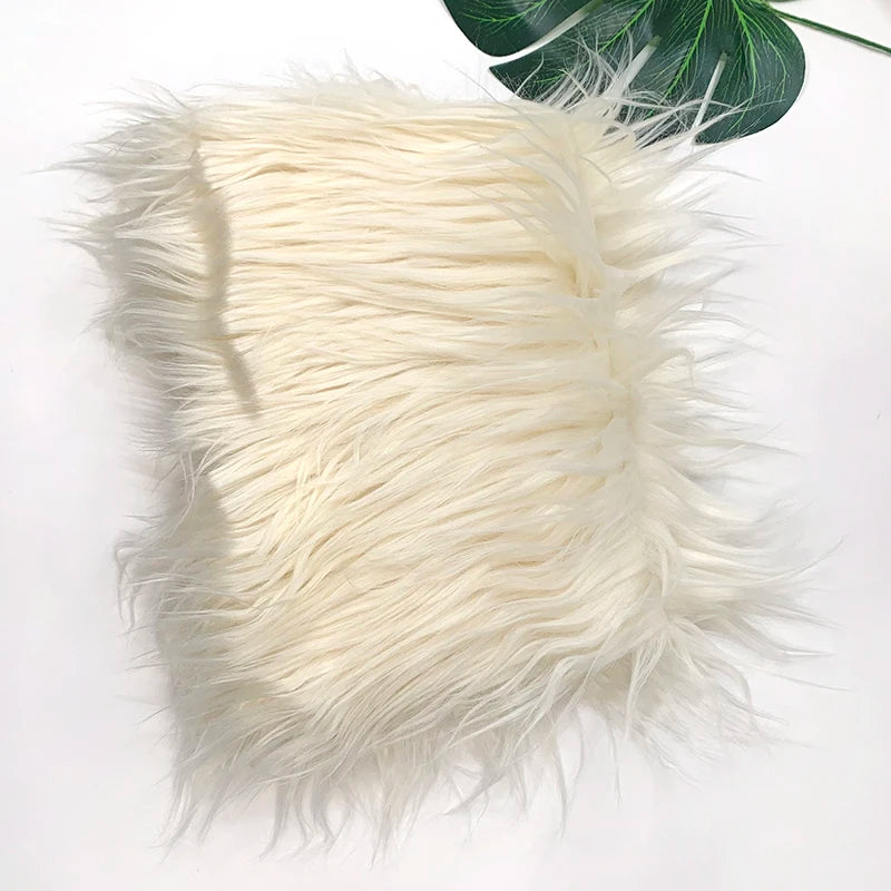 8cm Pile Length Imitation Fur Fabric Diy Cosplay Clothing Hairy Fur Fabric Bundle Long Hair Plush Fabrics By Meters Liquidations
