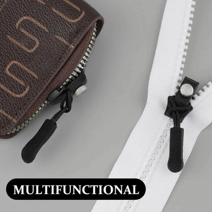 Universal Zipper Repair Kit Quick Instant Detachable Zipper Head Replacement Zipper Slider Pull for Jacket Bags Coat Free Sewing