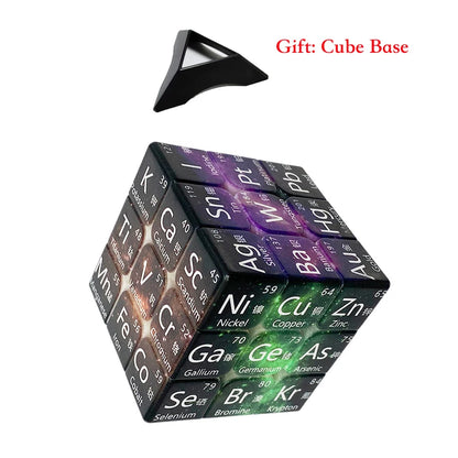 3x3x3 Magic Cube Student Periodic Table of Chemical Elements Mathematical Formula Knowledge Learning Magico Cubo 3x3 Game Toy