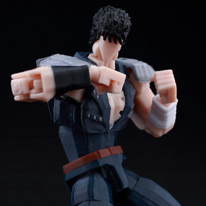 9L3D Multi-joint Articulated Anime Figures Saitama Kenshiro One Punch Man Fist North Star Chainsaw Man Dummy 13 Collectible Toys