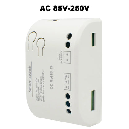 1 Channel Zigbee/WIFI Tuya Smart Relay 12V 24V 110V 220V Dry Contact NO/NC/COM Module Remote Switch for Light/Motor,Alexa Work