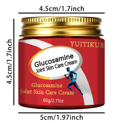 YUITIKUE Glucosamine Joint Cream 60g - Suitable for Any Joint, Fast-Absorbing & Non-Greasy Formula, Moisturizes Skin