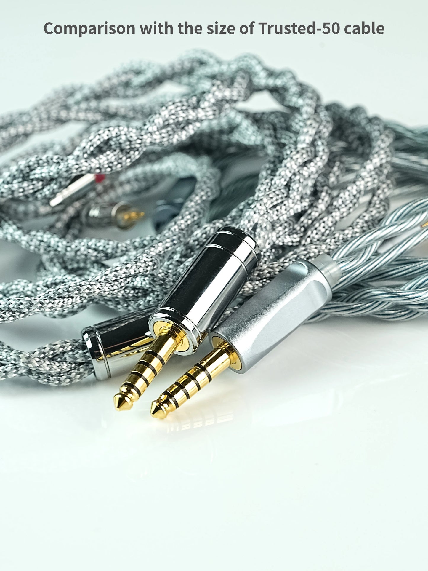 Trusted Audio 6N OCC Upgrade Cable, 0.32Ω Low Resistance Nylon Braided, for Enhanced Mid-Bass, Recessed 2pin/0.78 2pin/MMCX