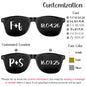 12-120Pcs Custom Wedding Sunglasses Personalised Heart Shaped Sunglasses Wedding Party Favors for Guest Date Initials Custom