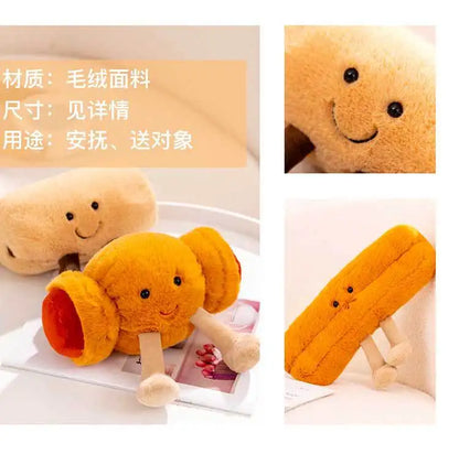 Cute Cartoon Bread Pancake Doll Soft Plush Toys Kawaii Sofa Home Decor Doll Exquisite Collectibles Surprise Fun Birthday Gift