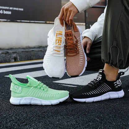 Summer Men Sneakers Lightweight Breathable Mesh Outdoor Casual Shoes Fashionable Tennis Training Shoes Men's Free Shipping