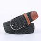 Women Casual Knitted Elastic Belt Pin Buckle Webbing Strap Woven Canvas Braided Stretch  - Belts for Men