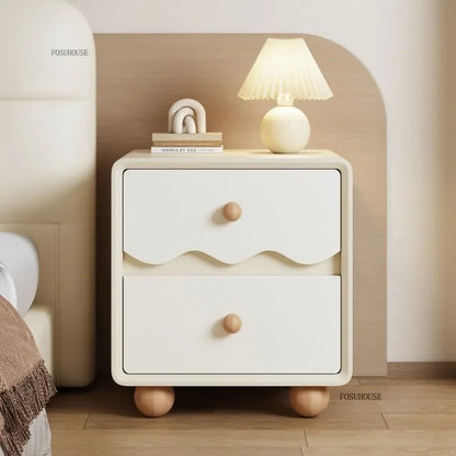 Cute Wood Children's Nightstands for Bedroom Furniture Cute Dormitory Storage Bedside Tables Home Children's Storage Cabinets