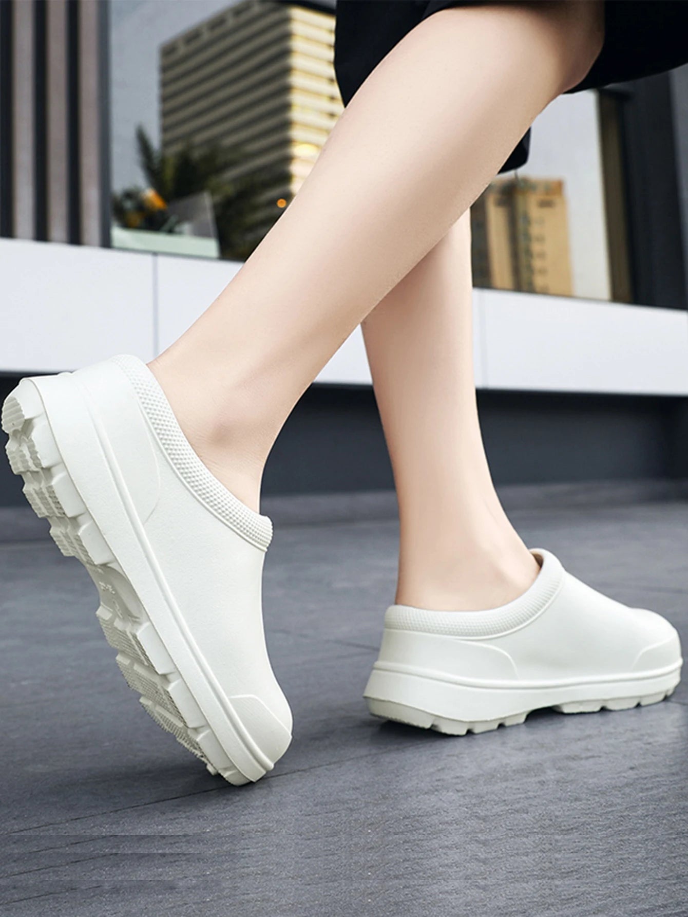 Men's New Vintage Style Casual Slip-On Shoes for Teenagers, Suitable for All Seasons, Waterproof, Ultra-Soft Eva One-Piece Molded Flat-Soled Splash-Proof Loafers, Fishing Shoes