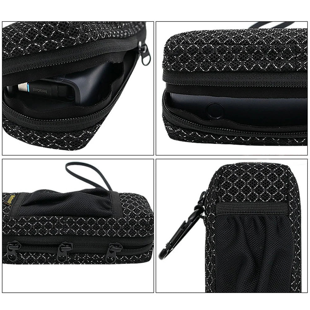 Portable Breathable Power Bank Bag for Anker A1695 & Zolo 165W, Outdoor Travel Ventilate Carrying Case