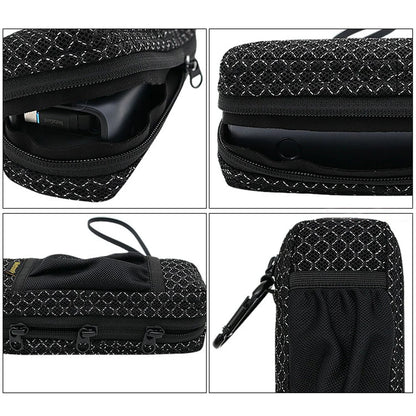 Portable Breathable Power Bank Bag for Anker A1695 & Zolo 165W, Outdoor Travel Ventilate Carrying Case