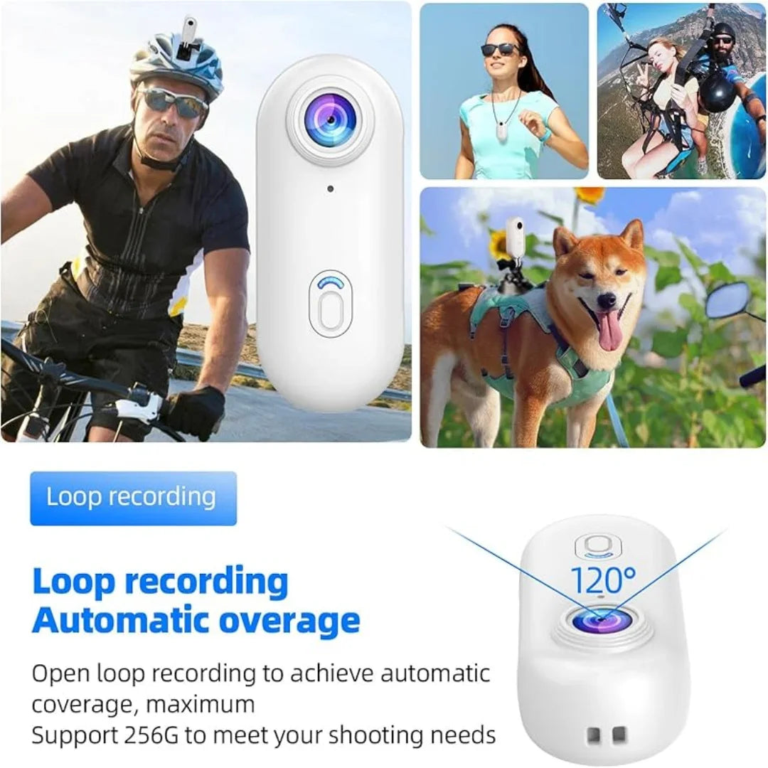 Pocket 4K Mini Camera Magnetic Vlog Outdoor Sports Cycling Cam WiFi Bodycam Video Recording Bike Motorcycle Waterproof Camcorder