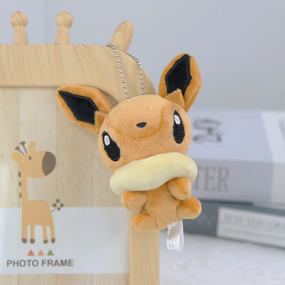Pokemon Plush Keychain Anime Jigglypuff Gengar Sprigatito Urchin Mimikyu Sylveon Mew Umbreon Rowlet Stuffed Plushies Toys Gifts