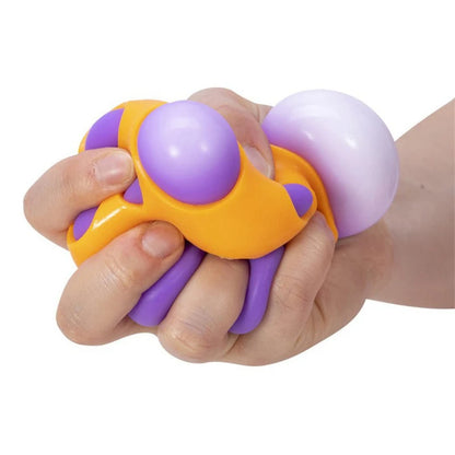 Needoh Groovy Shroom Squishy Fidget Toy Rose Mushroom Form BPA Free Safe Ease Nervous Calm Irritation Desktop Daily Ornament