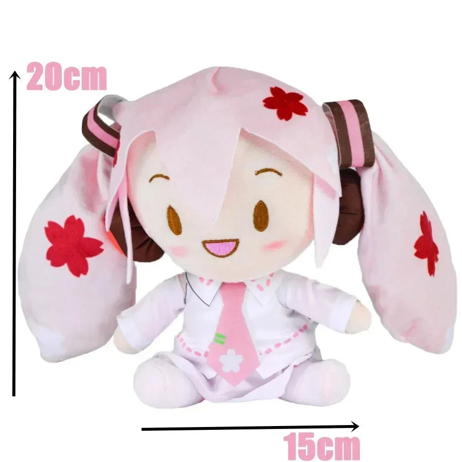 2026 NEW 20cm Japanese Anime Plush Stuffed Toy Hatsune Miku Plush Doll Soft Pillow Future Doll Cute Christmas Gift For Children