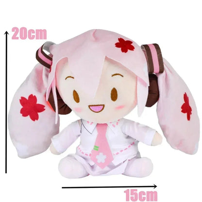 2026 NEW 20cm Japanese Anime Plush Stuffed Toy Hatsune Miku Plush Doll Soft Pillow Future Doll Cute Christmas Gift For Children