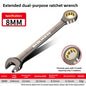 Universal Adjustable Torx Wrench 8-22mm Ratchet Spanner for Bicycle Motorcycle Car Repair Mechanical Tool