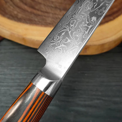 Damascus Steel Kitchen Knife Boning Steak BBQ Meat Cleaver Chef Utility Knife Paring  Kitchen Tools
