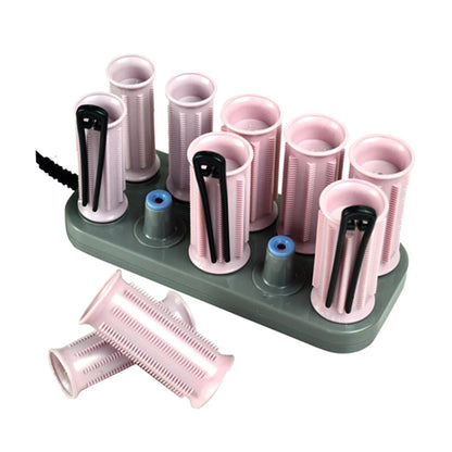 10PCS DIY Bangs Roller Electric Hair Curlers Do All Kinds of Different Hairstyles Hair Roller for Home Outdoor Indoor Use