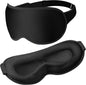 3D Contoured Eye Mask with Zero Pressure, 100% Blackout, Eye Mask for Sleep, Suitable for Offices, Napping, Travel, and Relaxati