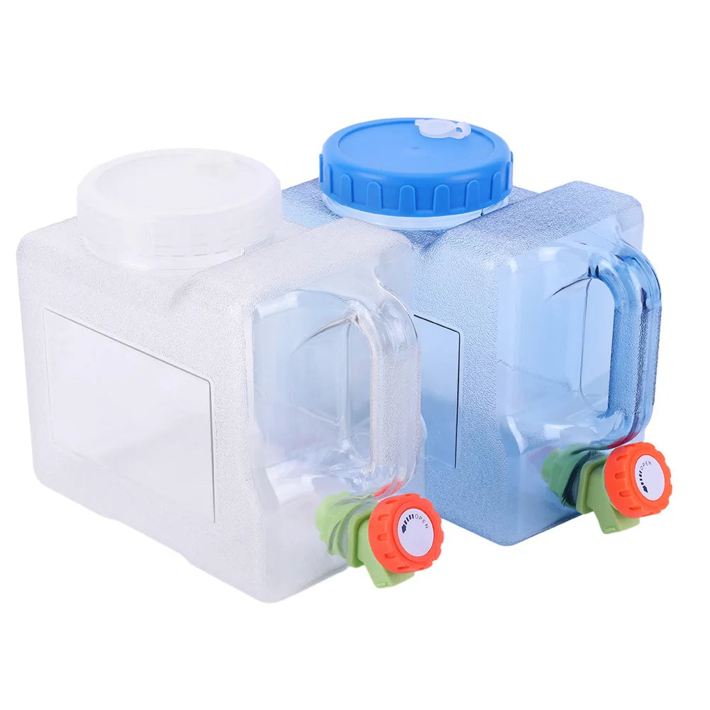 15-3L Portable Water Container with Spigot Water Storage Carrier Water Storage Container for Outdoor Camping Picnic Water Bottle