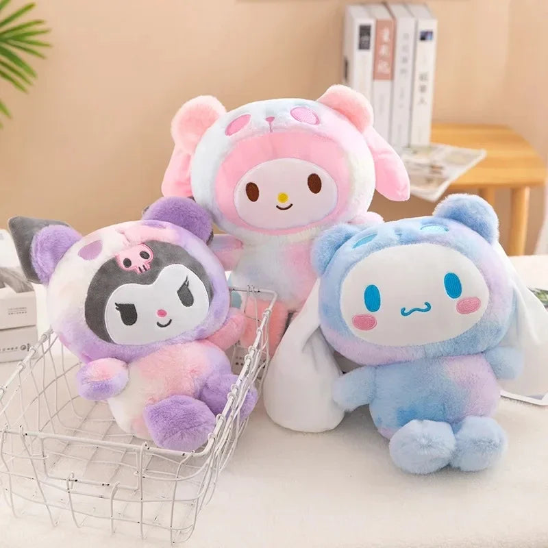 Sanrio Plush Cute Cinnamoroll hello kitty Kuromi My Melody Plush Toys Doll Pillow Anime Cartoon Kids Gifts Room Decoration Dolls