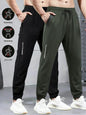 2-Piece Summer Breathable Ultra Thin Men's Stretchy Sweatpants Casual Joggers For Workout Outdoor Wear
