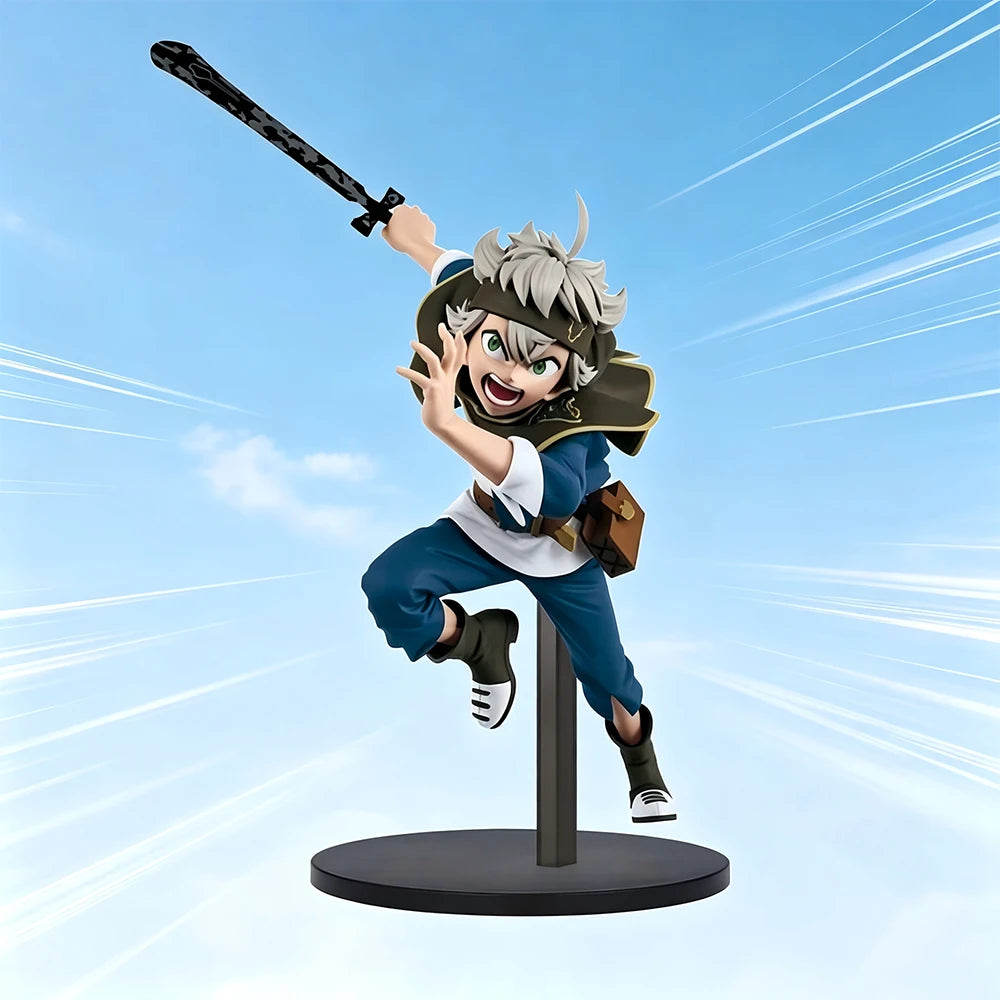 16cm Asta Black Clover Figure Anime Action Figure Scale Figure Collection Model Birthday Gift Doll Toy PVC Standing Posture