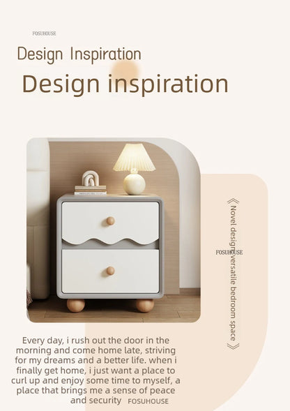 Cute Wood Children's Nightstands for Bedroom Furniture Cute Dormitory Storage Bedside Tables Home Children's Storage Cabinets