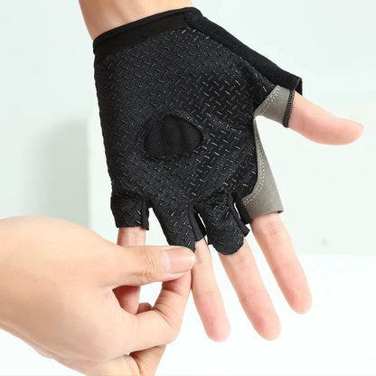 Gym Gloves Women Men Weightlifting Dumbbell Fitness Sport Training Exercise Gloves Non Slip Breathable Fingerless Cycling Gloves