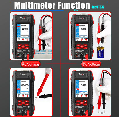 TOOLTOP 2000W Solar MPPT Power Tester 3.2 Inches 2KV 60000 Counts Multimeter Photovoltaic Solar Power Meter Pmax Voc Isc Test