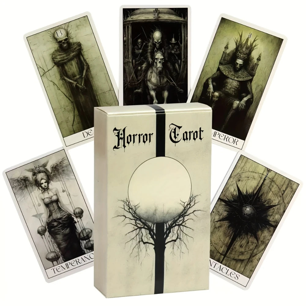 Mystery Horror Tarot Deck - 78 Card Set for Divination, Power Exploration and Psychic Insight |   The Perfect Board Game Accessor