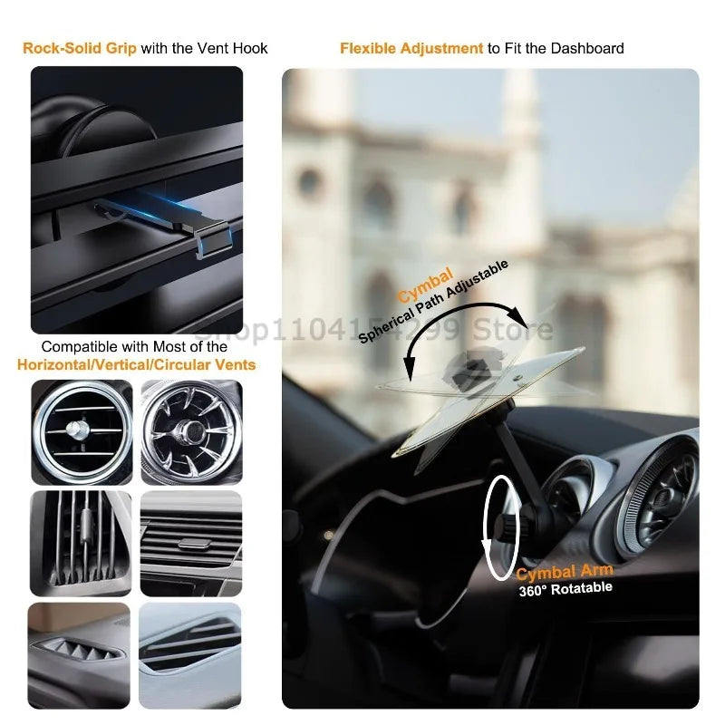 Universal Mini Drums Colliding With Cymbals Vent Decoration For Car Rugged Automotive Interior Accessories Crash Proof Design